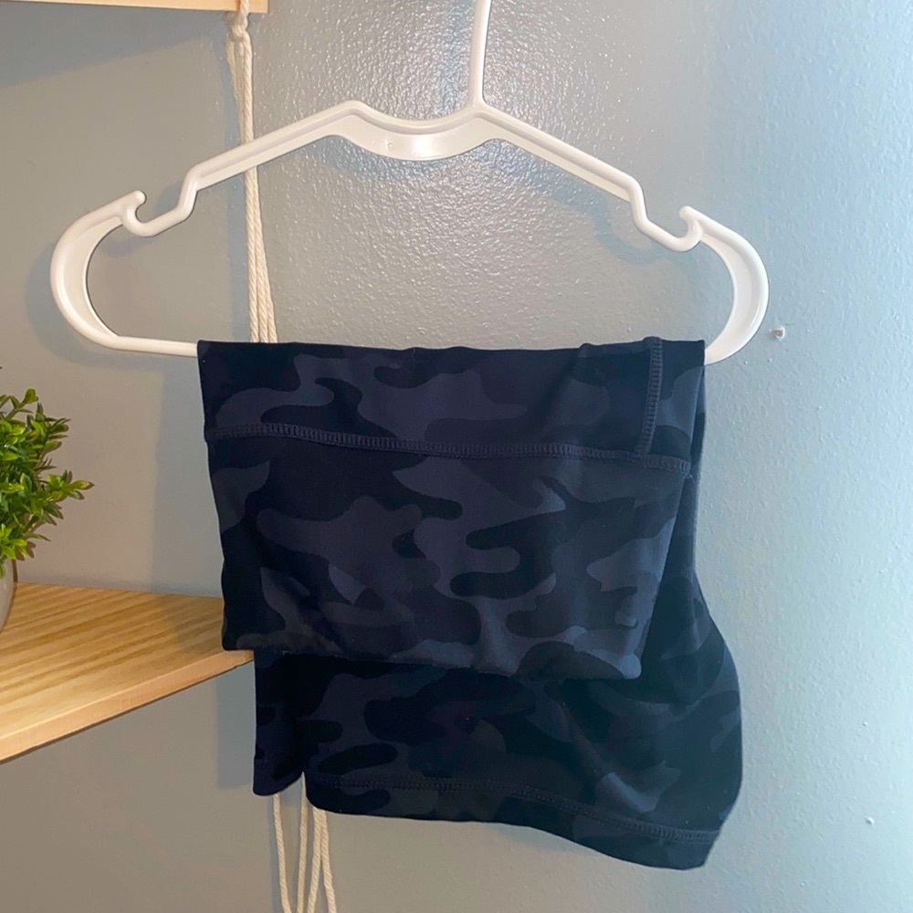 Black Camo Bike Shorts